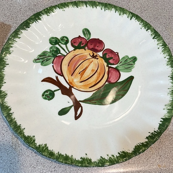4 Blue Ridge Hand Painted fruit plates - Picture 2 of 9